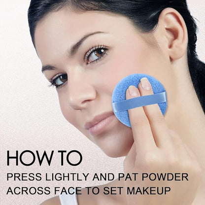 Matte Setting Powder,Waterproof & Long-Lasting Loose Powder for Flawless Finish,Minimizes Pores,Oil-Control,Sweat-Proof Makeup Powder,Includes Puff & Mirror