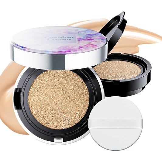 Lip Stain Peel Off (Rose) With Mushroom Head Air Cushion CC Cream (Natural)