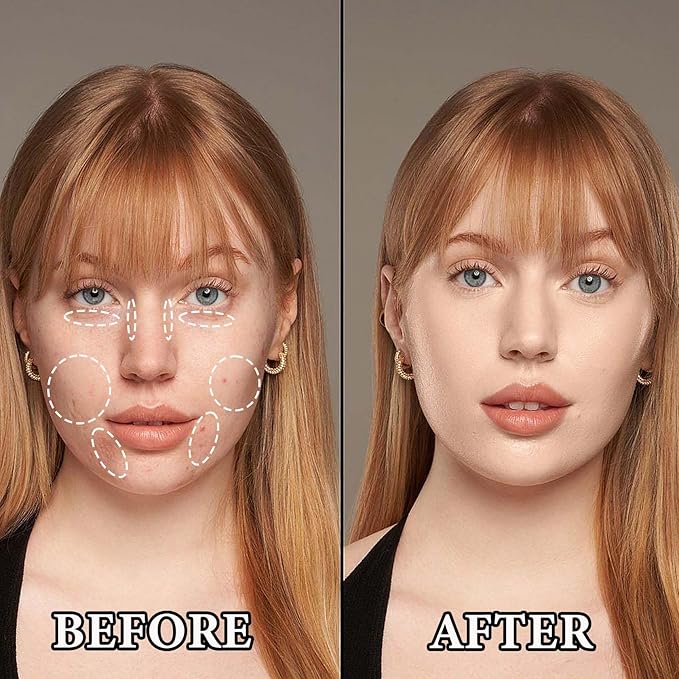 Color Correcting Concealer & Contour Palette - Long-Lasting Makeup Cream Contouring Foundation Highlighting Corrector for Dark Circles & Blemishes (#02)