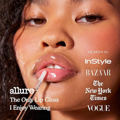 Tower 28 ShineOn Lip Jelly, CHILL, Non-Sticky, Hydrating Vegan Lip Gloss in Clear, Moisturizing Apricot and Raspberry Seed Oil, Clean, Cruelty Free