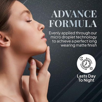 ERA Face spray makeup (R9 Chestnut, 2.25 oz) - airbrush foundation, everyday, buildable, professional spray on cosmetics by Era Beauty