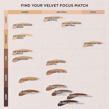 Absolute New York Velvet MFVF09 Dark Neutral Focus Powder Foundation | Talc-Free, 12H Long-Lasting, Lightweight