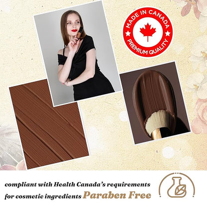 EQUALITY HI-DEF Foundation, Water resistant, Medium to Full coverage, Dewy finish non-matt, 12 hour wear Shine control, Cruelty Free, Paraben Free, 18ml/0.61 US Fl Oz - N95