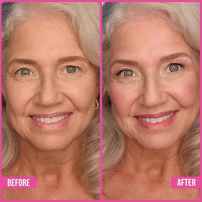 Vibriance Makeup Simplified Radiance Stick - All-in-One Cream Blush, Lipstick, Contour for Mature Skin - Cheek Tint Creme Rouge