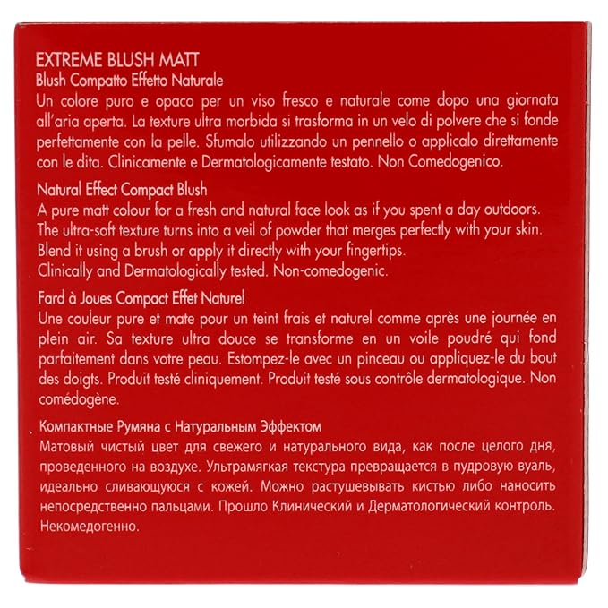 PUPA Milano Extreme Blush Matt - Lightweight - Pure Matte Color - Fresh And Natural Effect - Ultra Soft Texture Merges Perfectly With Skin - Suitable For All Skin Types - 002 Natural - 0.141 Oz