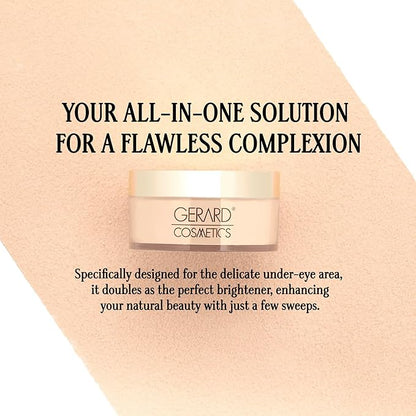 Slay the Bake Blurring Powder by Gerard Cosmetics (Translucent), Soft Matte Loose Setting Powder, Minimizes Fine Lines for Mature Skin, Talc Free, Cruelty Free, Vegan (0.65 oz)