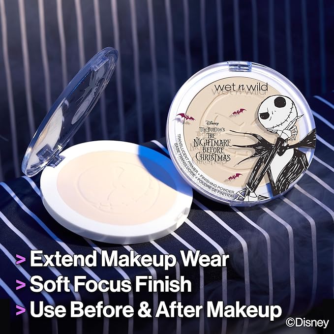 wet n wild Nightmare Before Christmas Translucent Primer + Finish Powder