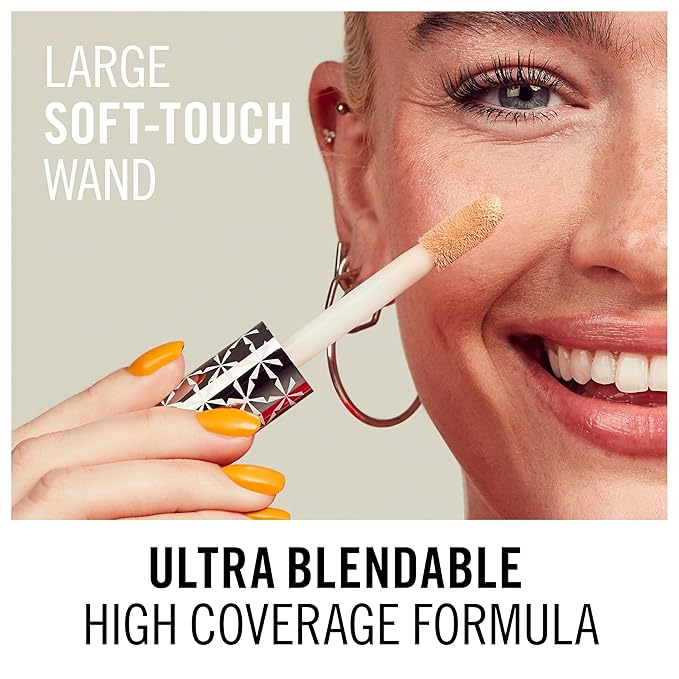 Rimmel London, Multi-Tasker Concealer, 100 Mocha, Crease-Proof, Transfer-Proof, Waterproof, Up To 24-Hour Wear, Vegan Formula, 0.33oz