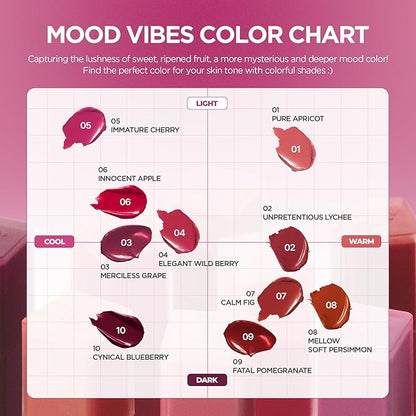 lilybyred Mood Liar Velvet Tint | Korean Moody Matte Lip Stain, Creamy Velvet Texture, Blurring Soft-Focus Effect, Highly Pigmented, Smudge-Proof, Long-Lasting, 0.14 oz. (04 Elegant Wild Berry)