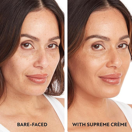 Westmore Beauty Supreme Creme All-Over Complexion Perfector – Long-Lasting CC Cream Foundation - Waterproof & Transfer-Resistant Skin Tint - 1 Oz (Tan)