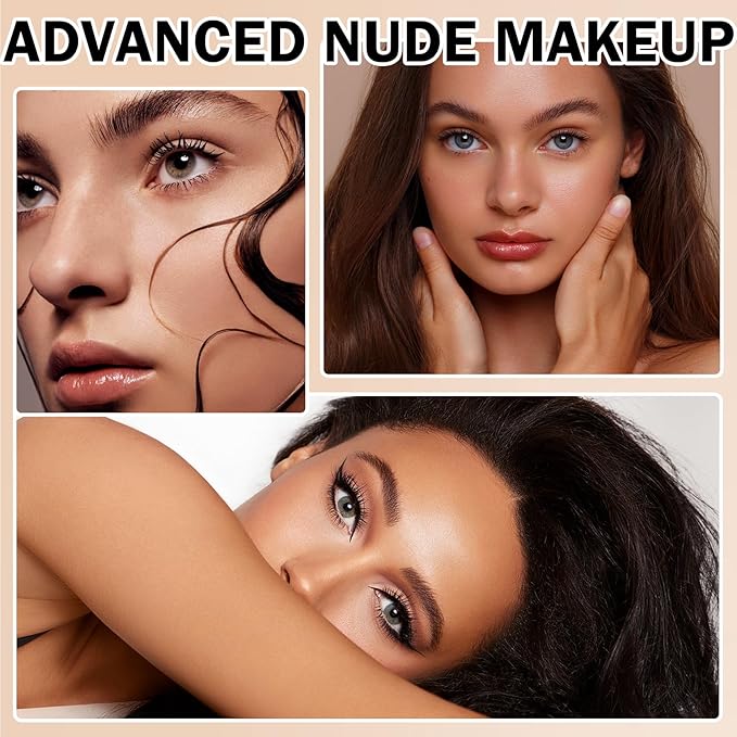 Mushroom Head Air Cushion CC Cream Foundation,2PCS Moisturizing BB Cream Cushion Foundation Makeup,Full Coverage Long Lasting Matte Concealer Base de Maquillaje（Natural）