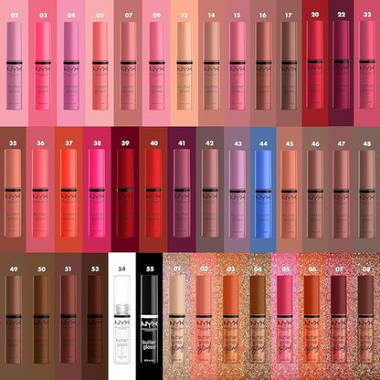 NYX PROFESSIONAL MAKEUP Butter Gloss, Non-Sticky Lip Gloss - Red Velvet (Deep Red)