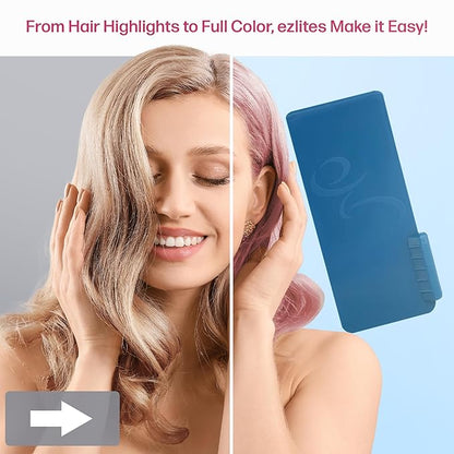 Balayage & Highlighting Board by Celebrity Stylist James Collins - Hairstylist Essentials Balayage Hair Salon Supplies - Highlight Board For Dying Hair - Hair Salon Supplies - Blue