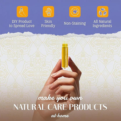 Kiss Naturals - Lava Lip Gloss Kit - With Organic Castor Oil, Safflower Oil, Coconut Oil - STEM DIY Science Kit - Make 6 Lip Gloss - 2 Natural Flavors - Birthday, Holiday, Party Gift for Girls