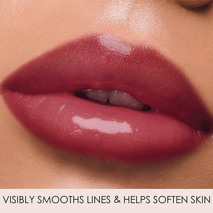 LONDONTOWN Posh, Flushed Pink, Plush Shine Lip Gloss Tube, Deep Hydrating High Shine Sheer Tint Non-Sticky Conditioning Balm