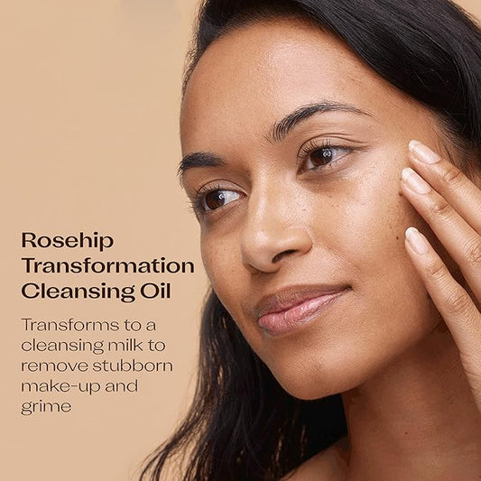 Trilogy Rosehip Transformation Cleansing Oil, Makeup Remover & Cleanser With Papaya & Sweet Almond, 3.38 fl oz