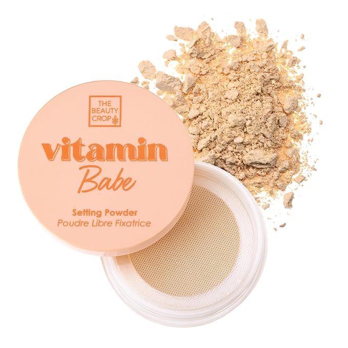 The Beauty Crop Vitamin Babe Setting Powder - Talc-Free Loose Powder for Flawless Finish - Banana Shade - 8.0g/0.27 oz