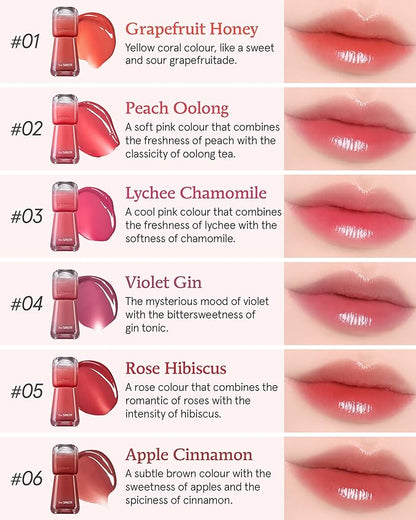 THESAEM Saemmy's Ade Shot Tint (02, 05) - Korean Lip Titnt, Water Gel Lip Stain with Plump Glowy Moisturizing Finish, Buildable Radiant Gloss, Long-Lasting Comfort, 0.1 fl.oz.