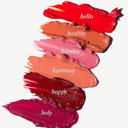 Ere Perez - Natural Carrot Color Pot | For Lips + Cheeks | Buildable, Blendable, Creamy, Vibrant, Satin Finish | Cacao Butter, Avocado + Castor Seed Oil | Vegan, Cruelty-Free, Clean Beauty (Holy)