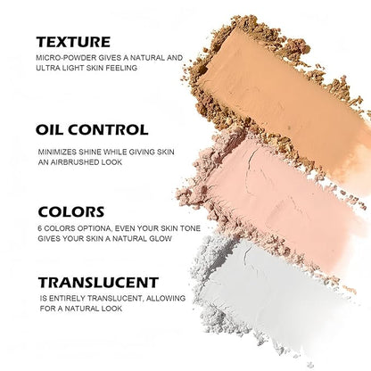 Setting Loose Powder 5 Colors Flawless Smooth Loose Finishing Powder Waterproof Long-Lasting Face Powder (Color 04)