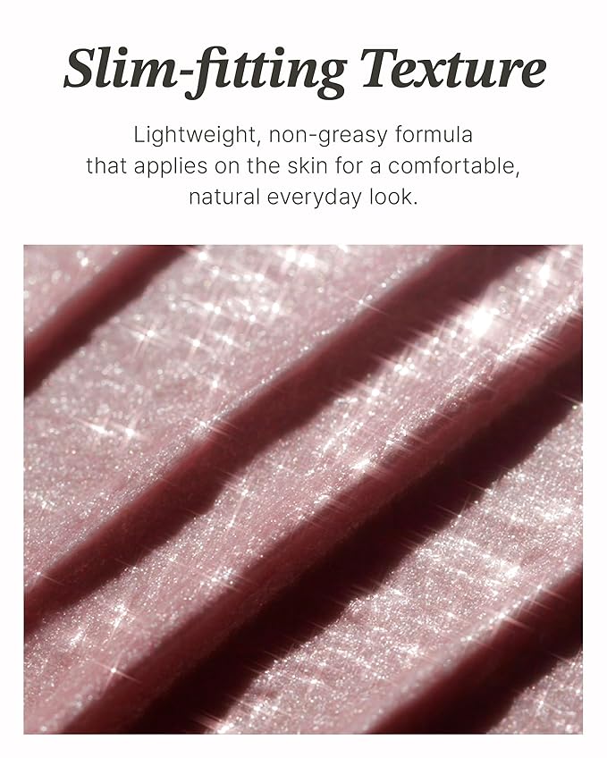 Glint Stick Highlighter (Rosy Moon, 0.24oz) - Multi-Use Illuminator Stick, Buildable & Blendable for Long-Lasting Natural Glow. Korean Makeup. Eyes, Cheeks, Nose, Lips.
