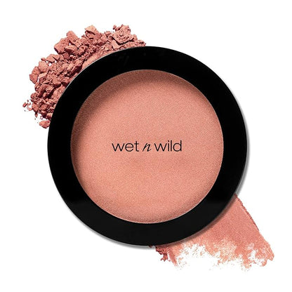 wet n wild Color Icon Blush, Effortless Matte Natural Sheer Glow & Seamless Blend, Luxuriously Infused Smooth Jojoba Oil, Cruelty-Free & Vegan - Pearlescent Pink