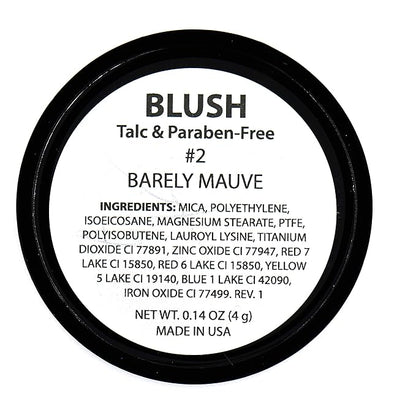 Barely Mauve Pixie Pink Vegan Blush Pressed Cheek Color Powder, Talc & Paraben Free, No Animal Testing & Cruelty Free