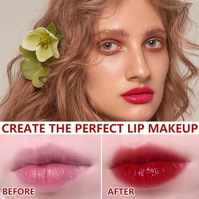 3 Colors Lip Tint Stain Set,Mini Velvet Lip Tint Watery Lip Stain Long Lasting Waterproof Moisturizing Lip & Cheek Tint,Hydrating,Natural Glossy Liquid Lipstick Lip Gloss Kits for Women(Set 02,03,04)