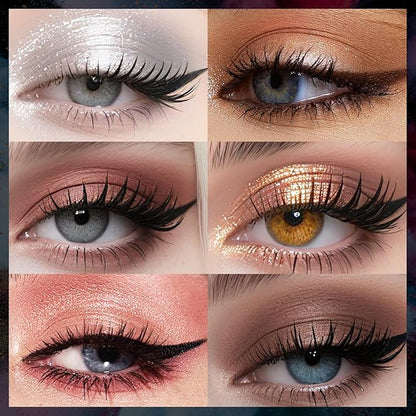 Eyeshadow Palette Makeup Kit, Highly Pigmented Waterproof Matte Shimmer with Long-Lasting Eye shadow, 12 Colors Natural Nude Makeup Palettes Travel Friendly Size