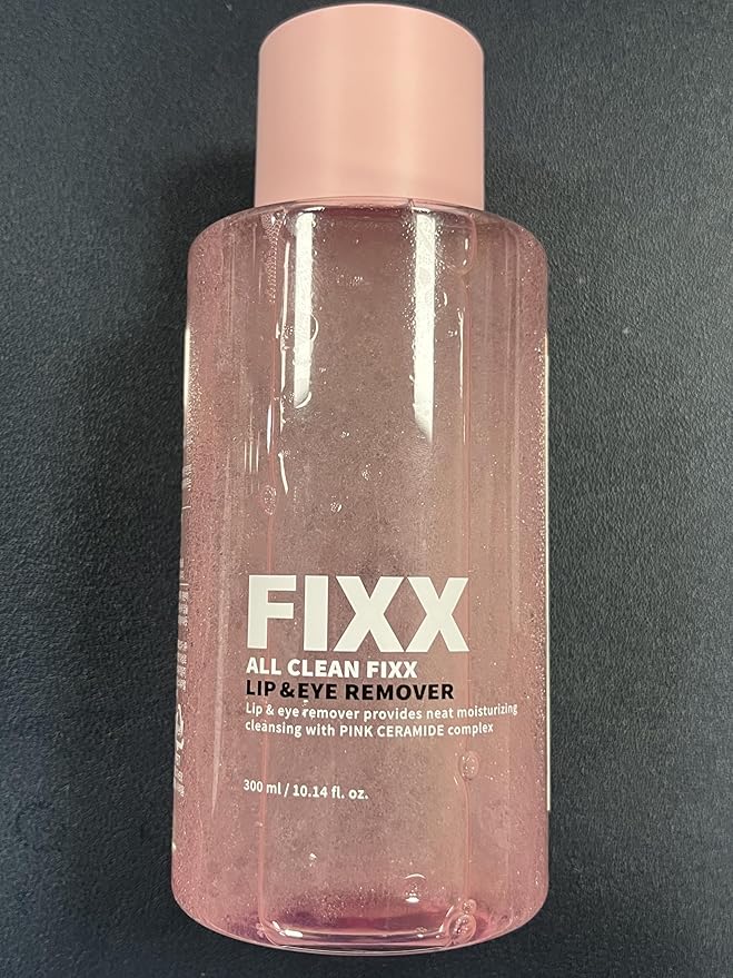 [So'natural Powder4room] All Clean Fixx Lip&Eye Remover, 10.14 fl oz (300ml) | Eye Makeup Remover | Lip Makeup Remover | Waterproof Mascara Remover | Eye Makeup Remover for Sensitive Eyes