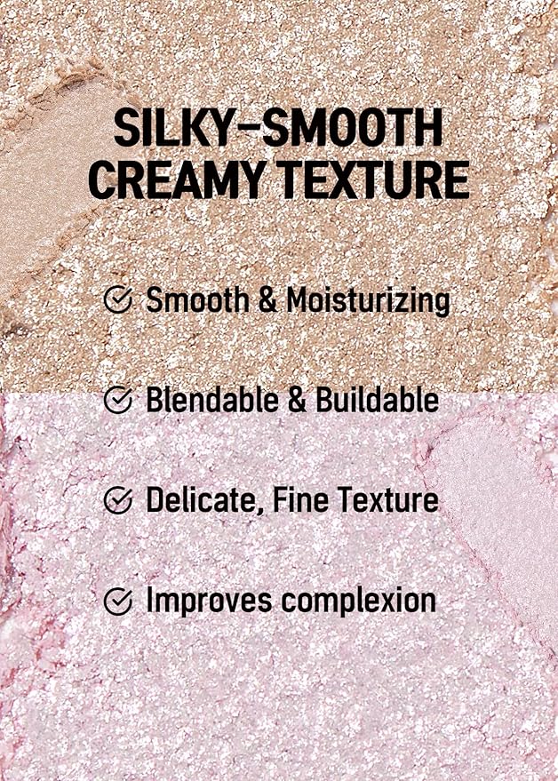 COLORGRAM Fruity Glass Tint 08 Lovely Raspberry + Milk Bling Heartlighter 02 Pink Heart | Highly Pigmented Glossy Dewy Lip Gloss and Silky Smooth Versatile Creamy Highlighter with Shimmery Finish for
