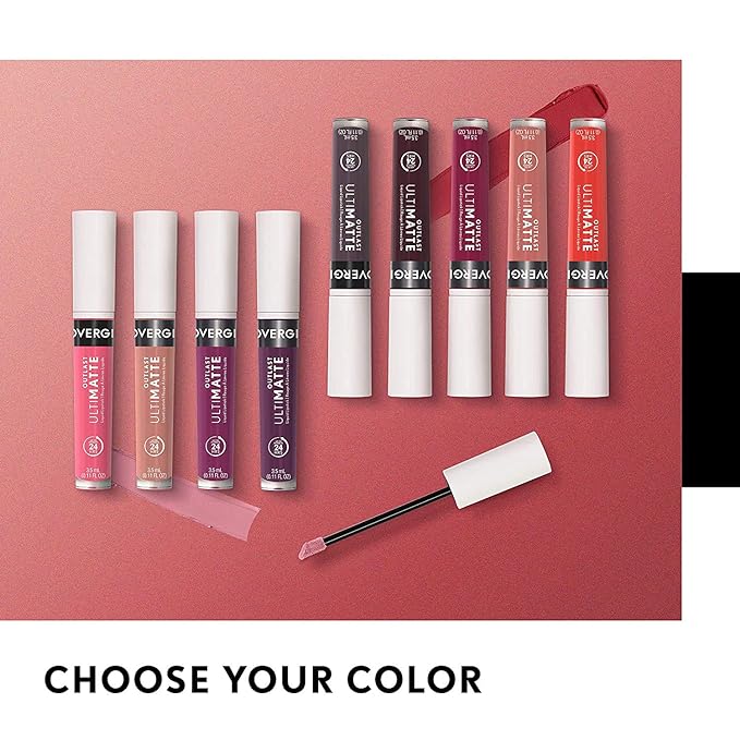 COVERGIRL Outlast Ultimatte One Step Liquid Lip Color, Cabernet With Bae, Cabernet with Bae, 0.12 Fl Ounce