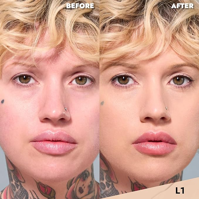 Cover FX Discoloration Kit: Total Coverage Cream Foundation - L1 + Skin Discovered Longwear Concealer, L1 - Full Coverage