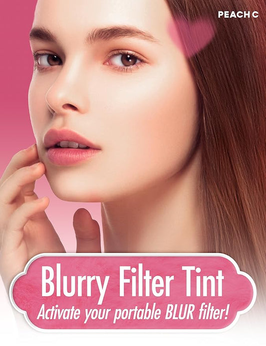 Peach C Blurry Filter 05 Analog Rosy Korean Lip Stain Marker | Matte Korean Lip Tint Long Lasting w/Soft Blur Finish| Comfortably Light & Long Lasting Lip Tint |Smooth Lip tint Stain 0.21 Fl Oz