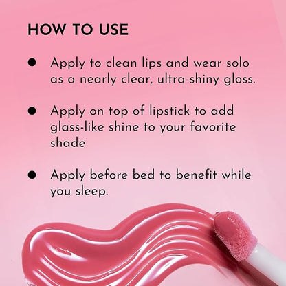 Forget the Filler Lip Plumping Line Smoothing Gloss - Cherry Vanilla - Premium Volumizing Lip Gloss with Natural Ingredients Designed to Plump, Firm, and Hydrate Lips 0.11 oz