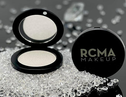 RCMA Diamond Lights Pressed Powder | Face, Body, Lip and Eye | Professional Makeup | Highlighter | Shimmer | Sparkle |Talc-free | 0.28 oz