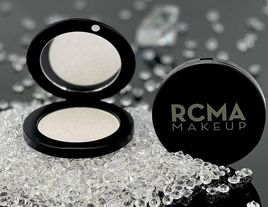 RCMA Diamond Lights Pressed Powder | Face, Body, Lip and Eye | Professional Makeup | Highlighter | Shimmer | Sparkle |Talc-free | 0.28 oz