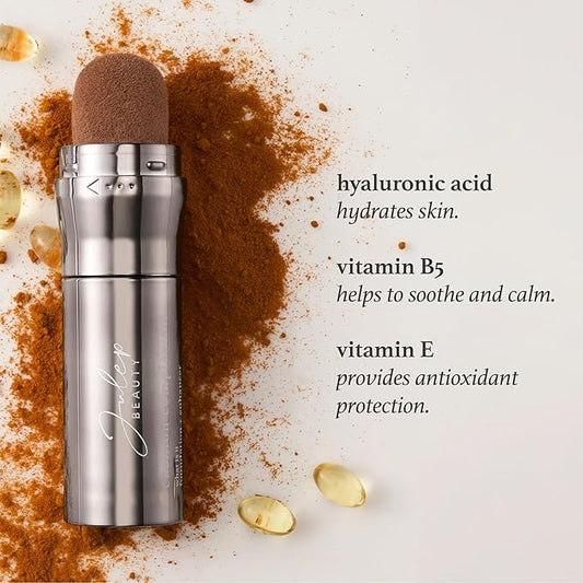 Julep Cushion Complexion Medium Coverage Foundation - Espresso | Covers, Brightens & Evens Skin Tone | On-The-Go Cushion Applicator | Hyaluronic Acid, Vitamin B5 & E