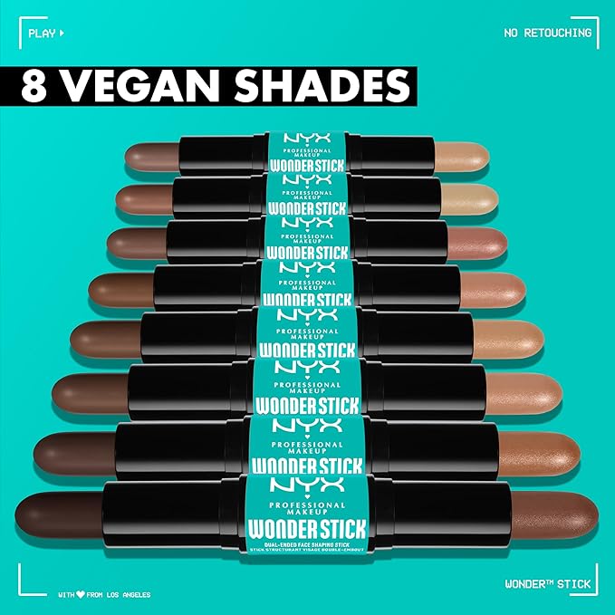 NYX PROFESSIONAL MAKEUP Wonder Stick, Face Shaping & Contouring Stick - Deep Rich