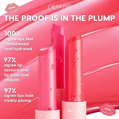 ColourPop So Juicy Plumping Lip Gloss Balm - Hydrating Lip Gloss & Balm Hybrid with Peptides - Non-Sticky Formula - Visibly Plumps Lips & Delivers Buildable Color - Guava Glaze (0.07 oz)
