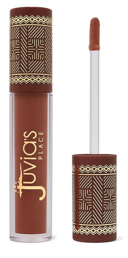 Juvia's Place Coffee Shop Lip Gloss - Salted Caramel - Hydrating Butter Lip Gloss for Women, Long-Lasting Shine, Moisturizing Glass-like Finish, Plumping Non-sticky Lip Gloss, Suitable for every vibe