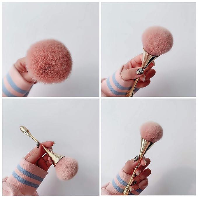 1Pcs 30ml/1Oz Empty Loose Powder Container and 1Pcs Make-Up Powder Brush