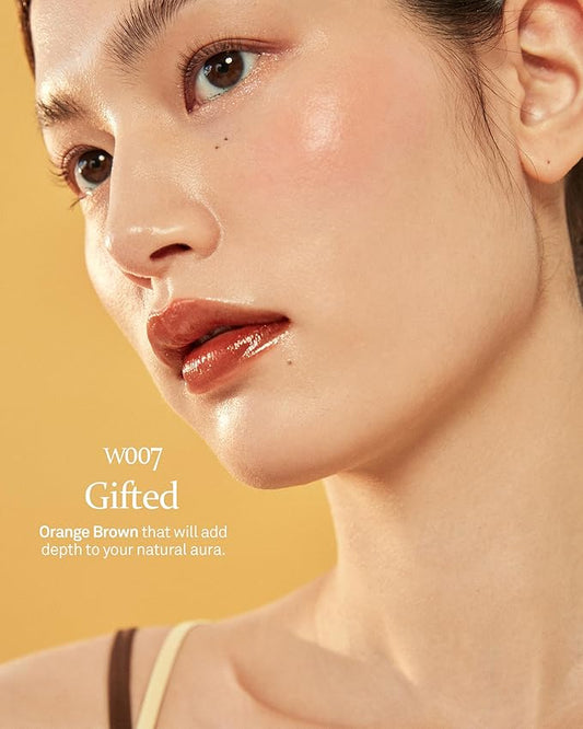 HINCE Mood Enhancer Water Liquid Glow - Non-Sticky & Waterproof Lip Stain for Women - Long Wearing Lip Gloss for Natural and Glass Glow - Moisturizing Liquid Makeup, 0.16 fl.oz. (GIFTED)