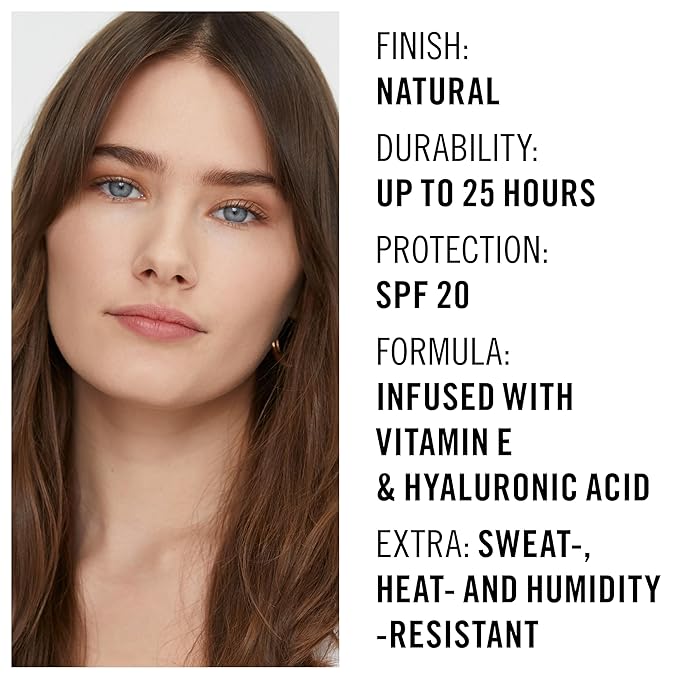 Rimmel London Lasting Finish 25HR - 100 Ivory - Foundation, 25-Hour Wear, Full Coverage, Waterproof, 1oz