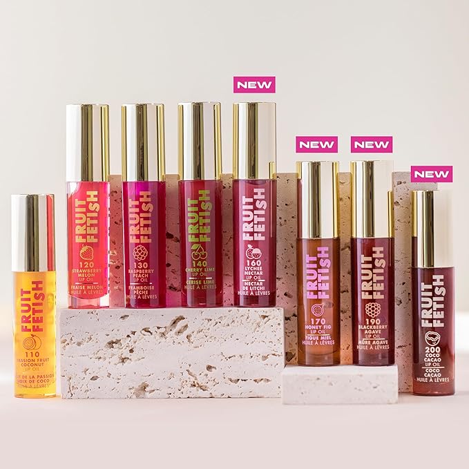 Milani Fruit Fetish Lip Oil with Vitamin E for Instant Hydration, Fruit Extract Infused Lip Treatment and Moisturizing Lip Gloss - Coco Cacao