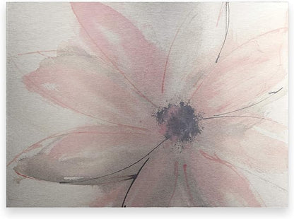 Trademark Fine Art ' Blush Clematis I ' Floating Brushed Aluminum Art by Chris Paschke 16x22