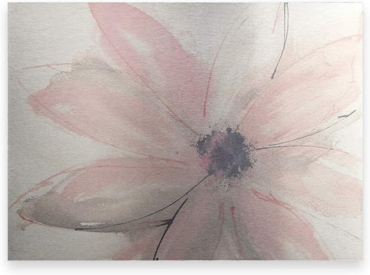 Trademark Fine Art ' Blush Clematis I ' Floating Brushed Aluminum Art by Chris Paschke 16x22