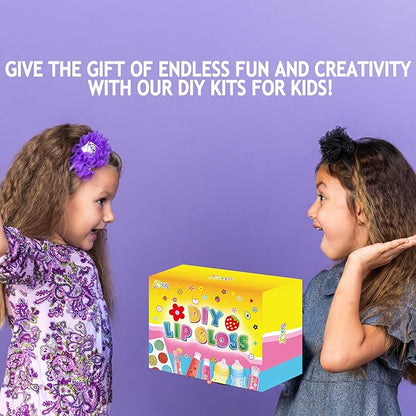 Jcoos Lip Gloss Making Kit, 73PCS Fun Make Your Own Lip Gloss Kit Kids, Beginner, Lipgloss Sets for Girls, DIY Lipstick Set, Moisturizing Lip Oil Base, Gifts for Tween Girls, Teens, Daughters, Women