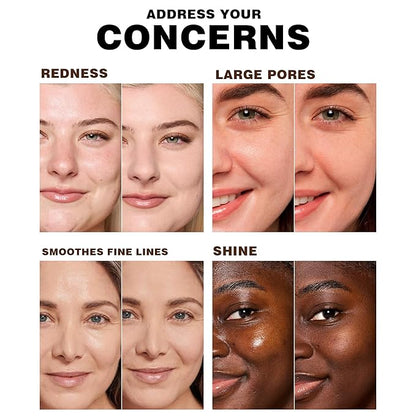Blurring Balm Powder, Setting Translucent Foundation Primers, Oil Control Concealer Pressed Cream Waterproof Sweatproof Making Long Lasting Makeup Primer (#02 Sky, 0.16 oz)