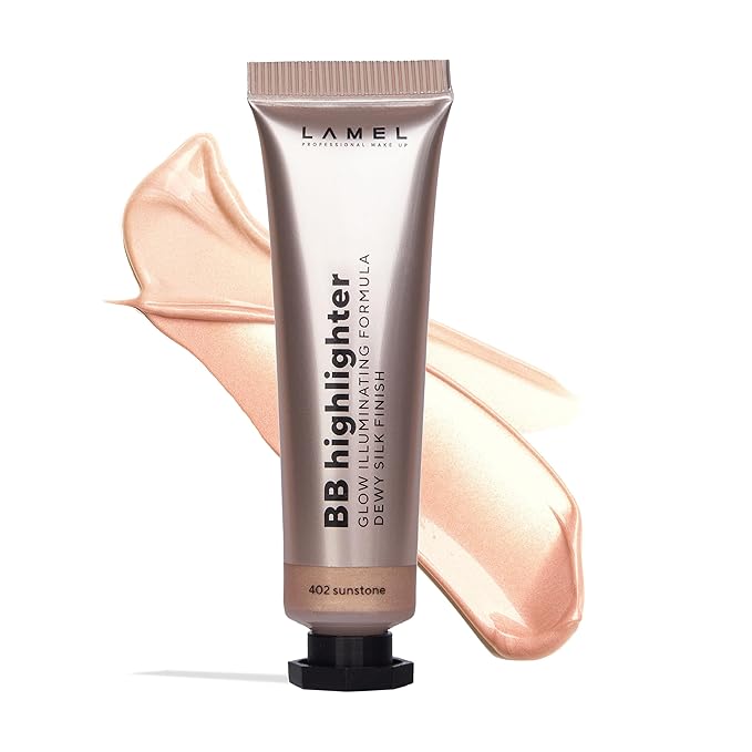 Dewy Cream BB Highlighter - Lightweight, Buildable and Luxuriously Glossy with Radiant, Natural-looking, Non-Greasy, Moisturizing, and Long-Lasting Formula for Flawless, Skin-Brightening - 402
